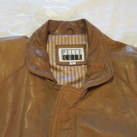 GENUINE LEATHER MOCHA JACKET – LINED  -  UNISEX - Picture 8 of 15